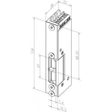 Gâche électrique renforcée à émission G