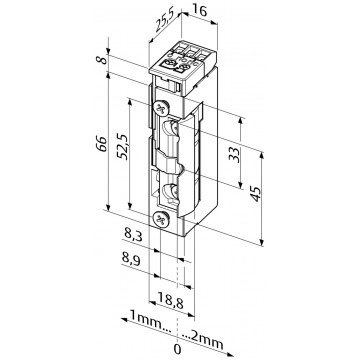 Gâche électrique 24V à rupture - 05RR