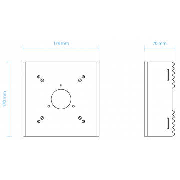 Pole mount bracket (Pole diameter:90~152mm)