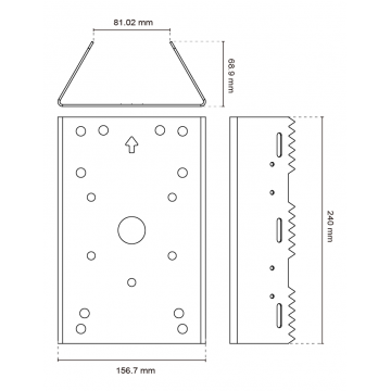 Pole Mount#chr(59)# pole diameter:15.24~89mm