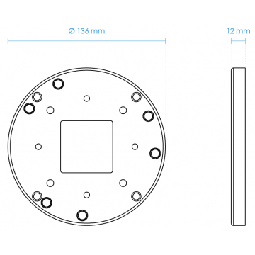 Adapting Plate for 4\" electrical box AM-514