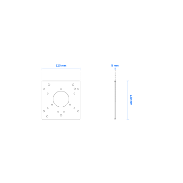 Adapting Plate for 4\" electrical box