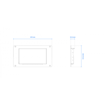 SC9133 Recess Tilt Mounting Bracket