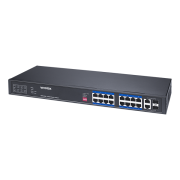 16xFE PoE + 2xGbE Combo Unmanaged Switch