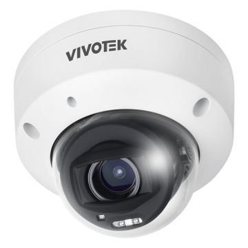 AI Outdoor Dome, 5M 30fps, H.265/H.264/MJPEG, f2.7
